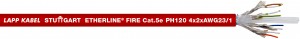 ETHERLINE® FIRE Cat.5e PH60 4x2x23/1 AWG