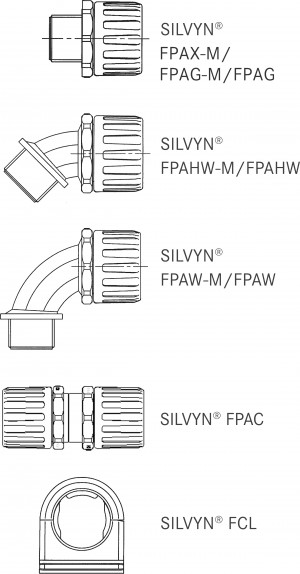 SILVYN® FPAS PA6 54 / 47,2x54,5 BK